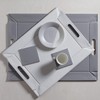 Duo Coasters Grey/White, Set of 4