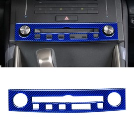 YAMUDA Compatible with Audio Control Panel Cover Sticker Carbon Fiber Interior Accessories for Lexus is 2013 2014 2015 2016 2017 2018 2019 （1PCS Blue ）