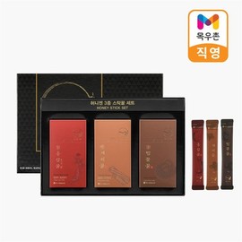 한국양봉농협 허니젠 스틱꿀 3종세트 Korean Honey Farmers Cooperative Honeyzen Stick Honey 3 Types Set