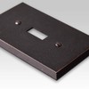 Amerelle 68TTTDB Manhattan 3 Toggle Wallplate, Aged Bronze