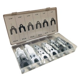 144 Piece Zinc Plated Steel Shim Spacer Assortment Camber Shim Spacers Caster Toe Body Shim Set