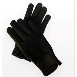 mustang eq Ladies Equestrian Gloves All Weather Outdoor Sports Gloves Horse Riding (Medium, Black)