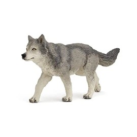 Papo Wild Animal Kingdom Figure, Grey Wolf