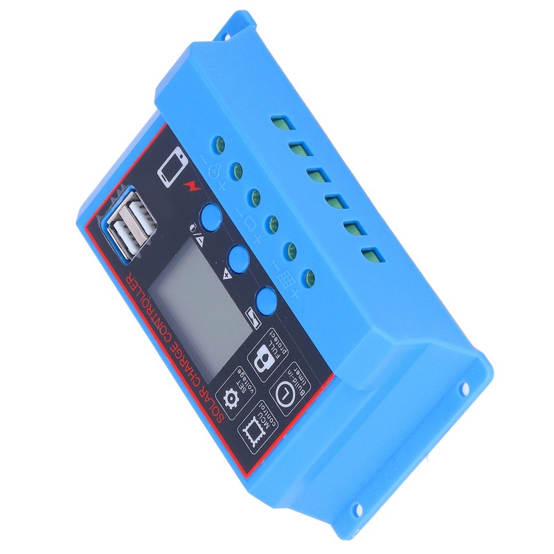 Solar Panel Charge Controller LCD Display PWM Photovoltaic Charging Regulator