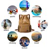 EXEREDGE Drawstring Backpack for Women Men Sport Gym Bag Water