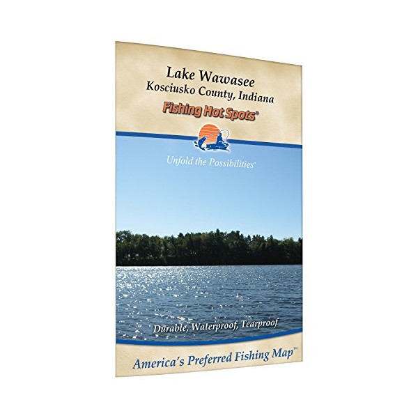 Wawasee Fishing Map, Lake