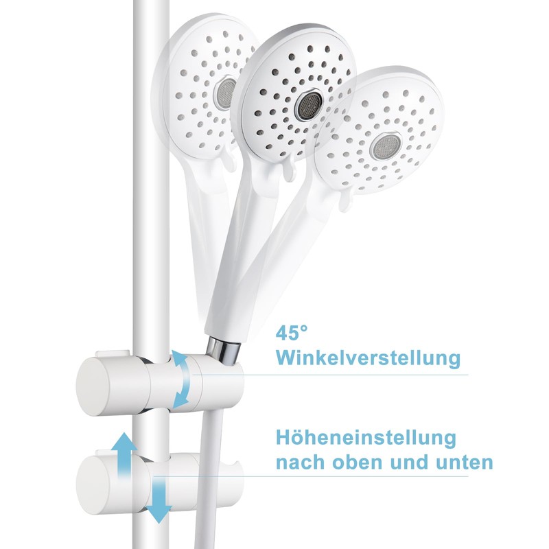 OFFO Hand Shower Holder 19-25 mm Adjustable Diameter Shower Holder