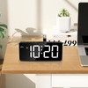 Ankilo Digitaler Wecker, Schlafzimmer Wecker, Große LED-Anzeige Nachttisch Wecker, Plug-in