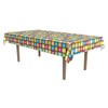 Beistle Disco Tablecover, 54” x 108” – Plastic Table Cloth,