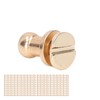 200 Sets Chicago Screws Round Head Rivets 7x5mm DIY Handcraft