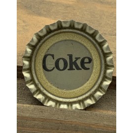 Coca-Cola Rare Coca Cola 60's Bottle Cap "Caramel Colored " NO-Cork / Coke W/O Red Circle