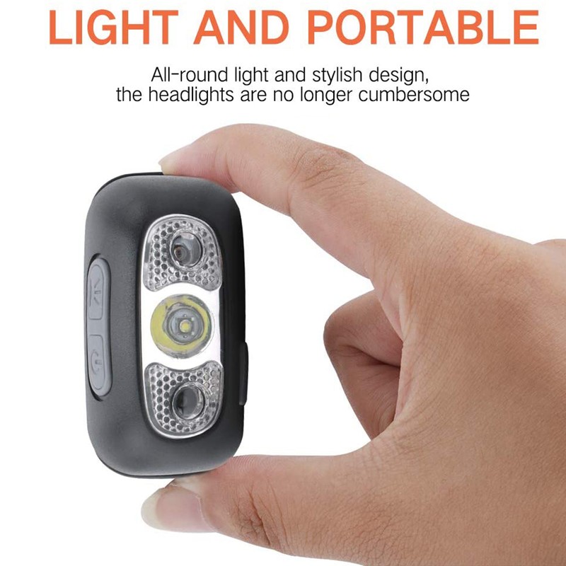 IPX6 Headlamp Waterproof Super Bright LED Sensor Flashlight USB Rechargeable