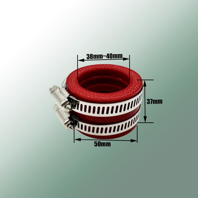 Rxmgf 35 40 45mm Carburetor Intake Pipe Manifold Adapter Boot