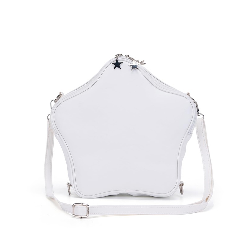Aunewrick Star-Shaped Ita Bag, Star Purse Pin Backpack PU Cute