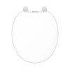 Gerber Round Front Toilet Seat with Cover, Soft Close, No
