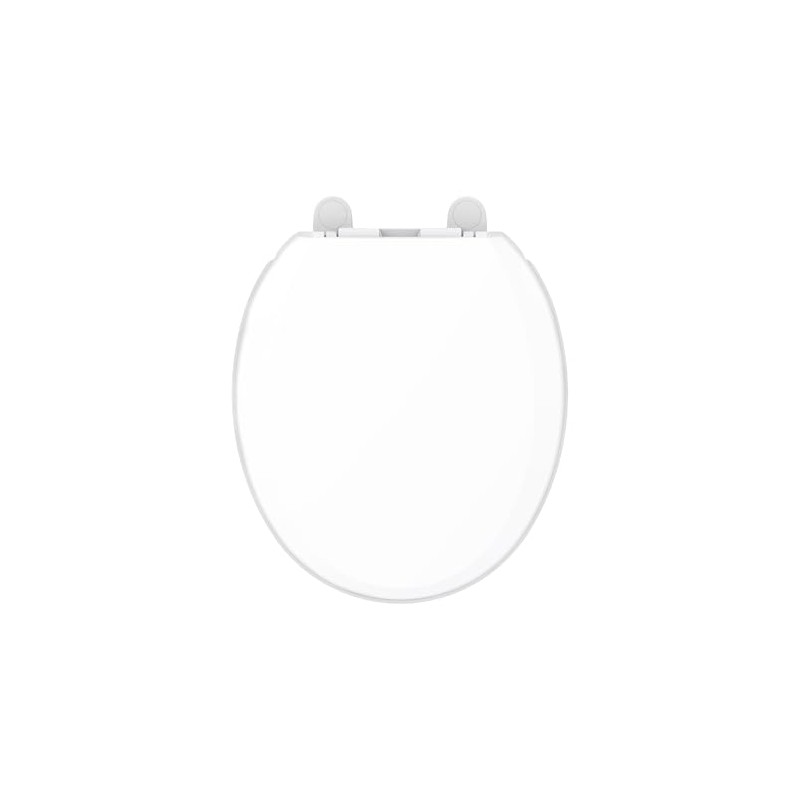 Gerber Round Front Toilet Seat with Cover, Soft Close, No