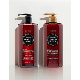 Elastin [엘라스틴] 카멜리아 블랙 데미지 리페어 샴푸/트리트먼트 1L 2종 (택1) [Elastine] Camellia Black Damage Repair Shampoo/Treatment 1L 2 types (Choose 1)
