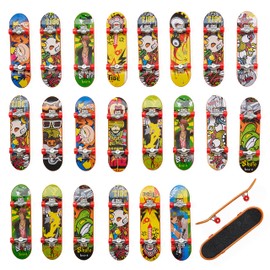 THE TWIDDLERS 24 Mini Finger Skateboards - Give Aways for Boys, Party Bags for Children's Birthday, Advent Calendar, Souvenir, Party Favours