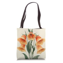 Canterbury Bells Flower Cottagecore Graphic Tote Bag