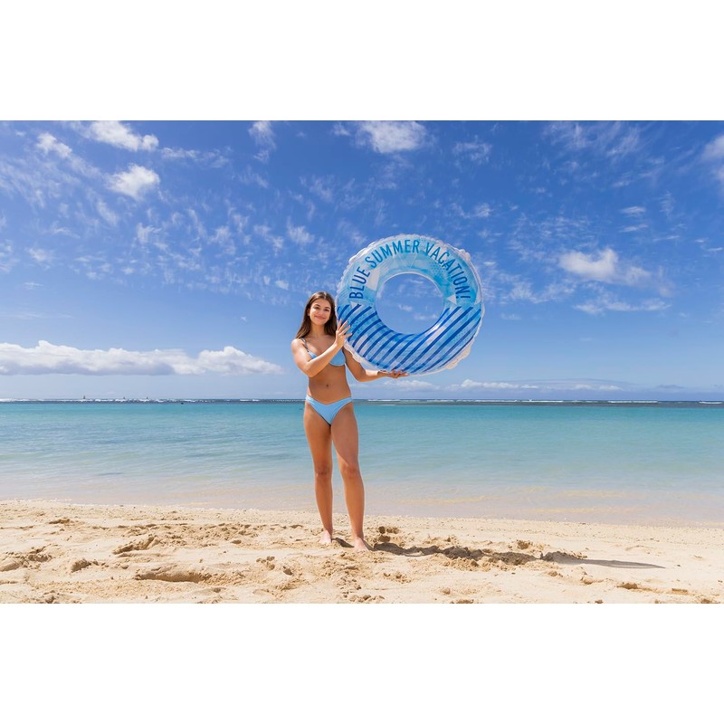 Igarashi RLC-105V 39.4 inches (100 cm) Float Ring, Blue Line