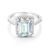 Gem Stone King 3.46 Cttw Anillo de Plata de Ley