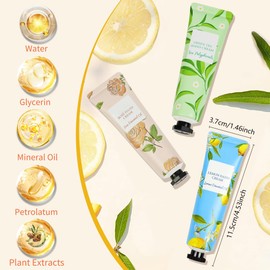 AYBUY Hand Cream, 24 x 30ml Gentle Hand Cream Lotion with Natural Plant Flower Fruit Flavour for Dry Cracked Hands, Mini Lotion Moisturizing Hands Care Creams Gifts for Women,Girls,Mothers Day