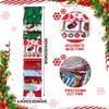 Ganeen 150 Pcs 2.56 Inch Winter Christmas Fabric Roll Snowflake