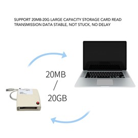 Jectse USB2.0 PC Card Reader, 68 Pin20G High Performance ABS PCMCIA Card Reader, Stable Transmission, Strong Chip ATA Card Reader for Plug and Play in Home Office