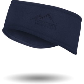 Fleece Headband Plain Headband with Ear Protection for Men and Women - Jogging, Running, Hiking, Cycling and Motorcycling Unisex Colour Navy