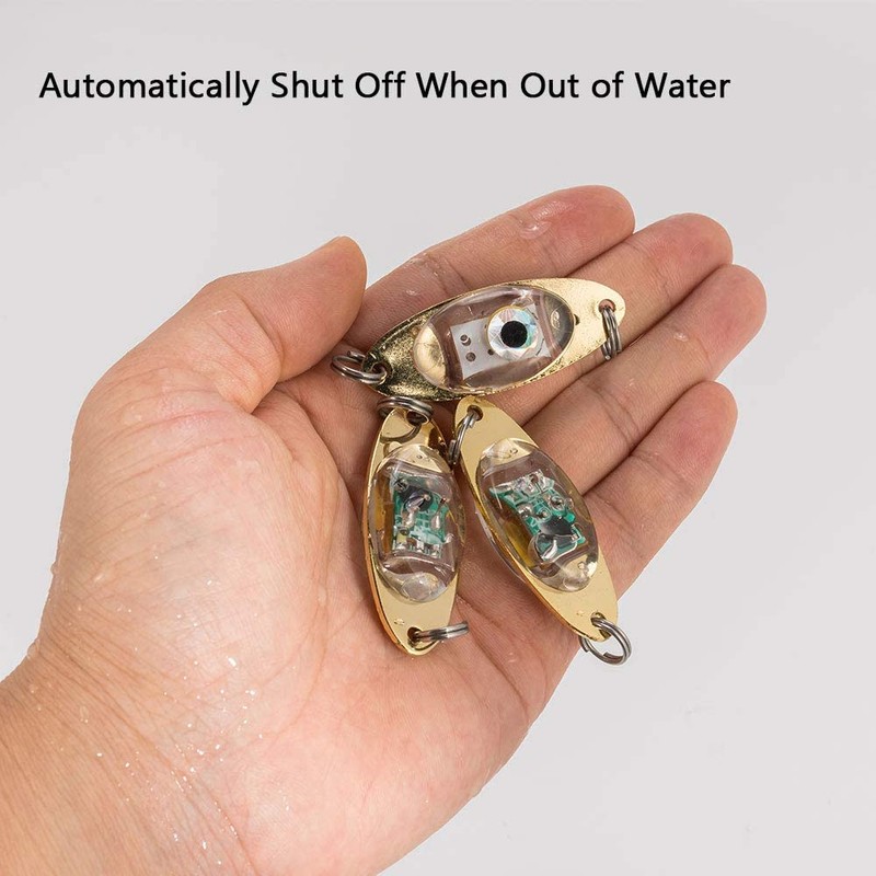Dr.Fish LED Fishing Spoon Flasher Deep Drop Lights LED Lures
