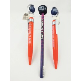 Unbranded Dave and Buster's 2 Prize Pens and Pencil with Eraser Arcade