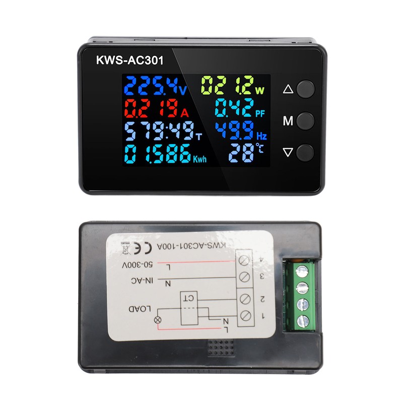 Volt Amp Meter 0 to 100A 50 to 300V Color