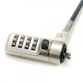 Noteking Wedge Slot Laptop Lock, 4-Digit Combination Security Cable, 5.8ft Steel Cable, Designed for laptops with Noble Wedge Security Slot