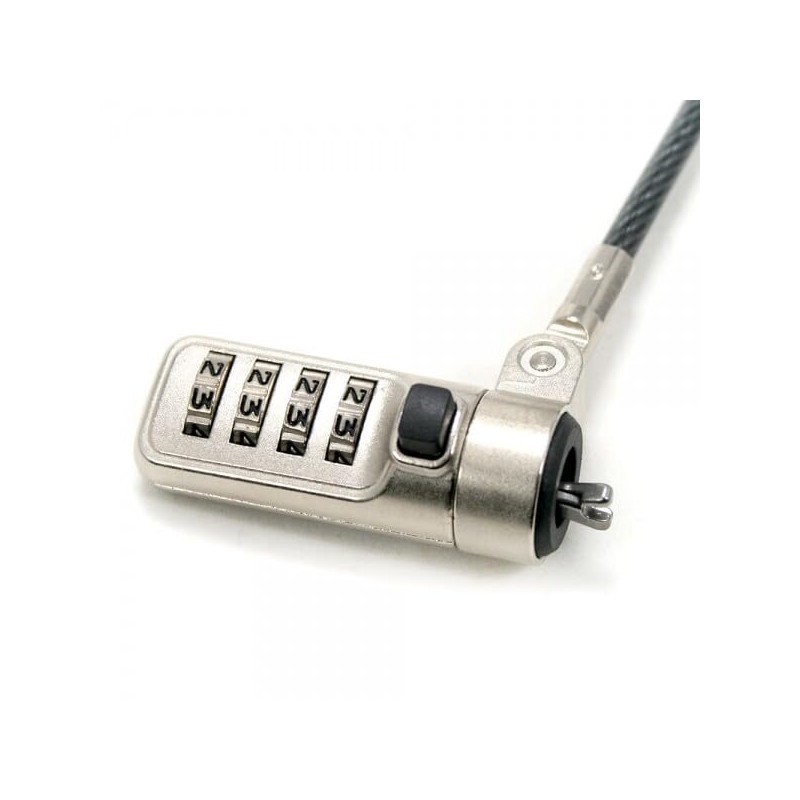 Noteking Wedge Slot Laptop Lock, 4-Digit Combination Security Cable, 5.8ft