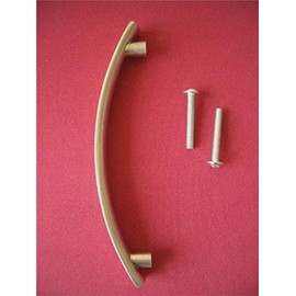 The Home Fusion Company Nickel Matt Kitchen Cabinet Cupboard Dimple Door D Handle 96mm