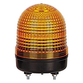 MS86S-S00-Y, Beacon Strobe Light, 86mm Yellow Lens, Stud Mount, Xenon Bulb, 12-24V AC/DC 3W, IP65