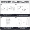 anydry Wall-mounted Manual Pressurized Soap Dispenser, 800ml Capacity with Visual