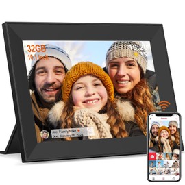 FRAMEO Digital Picture Frame WiFi 10.1 inch Digital Photo Frame Auto-Rotate & Slideshow Electronic Picture Frame HD IPS Touch Screen,Great, Easy to Set up and use Share Photos/Videos Best Gift