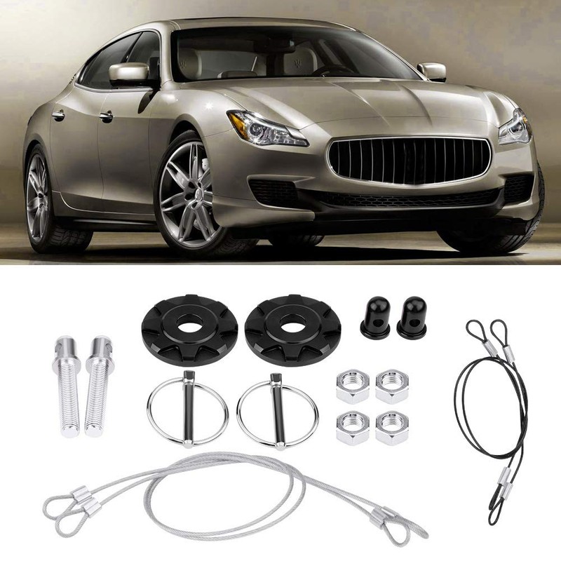 Hood Pin Lock Kit, Universal CNC Aluminum Alloy Car Racing
