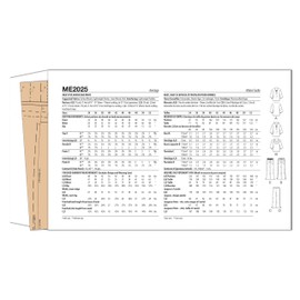 Know Me Men's Oversized Top, Hoodie and Wide Leg Pants Sewing Pattern Kit, Design Code ME2025, Sizes 34-36-38-40-42