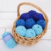 Threadart 6 Pack Super Soft Chenille Yarn - Bulky Yarn,