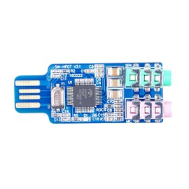 LIVISN External USB Audio Card Driver Free USB Sound Card External Audio Adapter CM108 for Computer Laptop WIN2000,WINXP,WIN3003