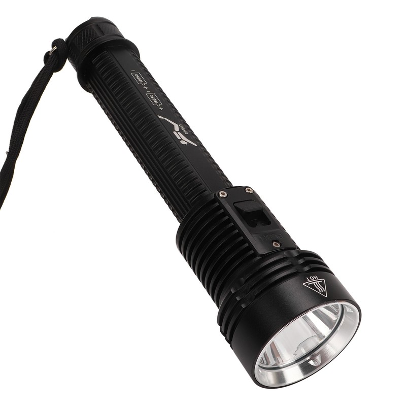 T40 Diving Flashlight Magnetron Switch Strong Light Dive Torch IPX8