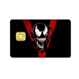 Credit Card Skins 2-Pack Alien Monster Credit Card Skin | Sharp Teeth Comic Villain Decal