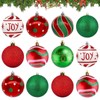 Unbreakable Christmas Baubles, Pack of 16, Plastic Christmas Tree Ornaments,