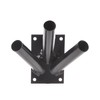 Aqbau Flag Holder 3 Compartments Flag Pole Holder Flag Wall