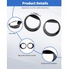 DSWSQ Birds Eyes Front Headlight Trim Cover Frame for 2018-2024