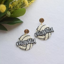 Curated Trinkets Sport Earrings | Team | Volleyball Mom | Season Game | 20322VLB