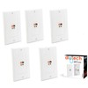 diyTech Premium Speaker Wall Plate - Spring Loaded Speaker Wire