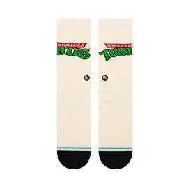 Stance x TMNT "Turtle" Classic Crew Socks (Off White) Print Sock